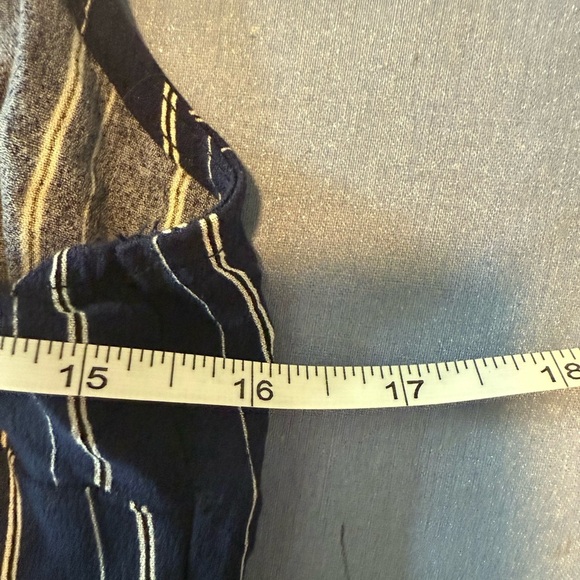 NWT La Hearts Blue Crop Peplum Tank Top - Picture 6 of 6